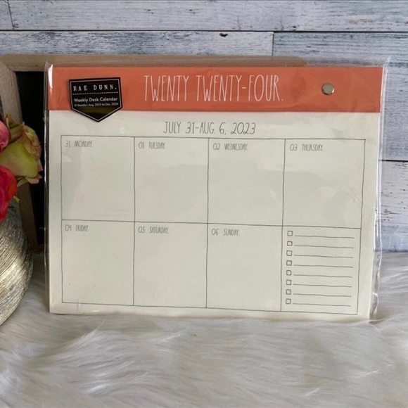 Office Rae Dunn Farmhouse Home Decor Office Desk Work Agenda Planner